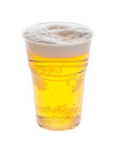 vip 50 bicchieri in plastica pp trasparenti - 400cc - birra - monouso: tuttocasashop.it: carta & monouso