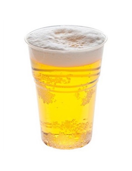 vip 50 bicchieri in plastica pp trasparenti - 400cc - birra - monouso: tuttocasashop.it: carta & monouso