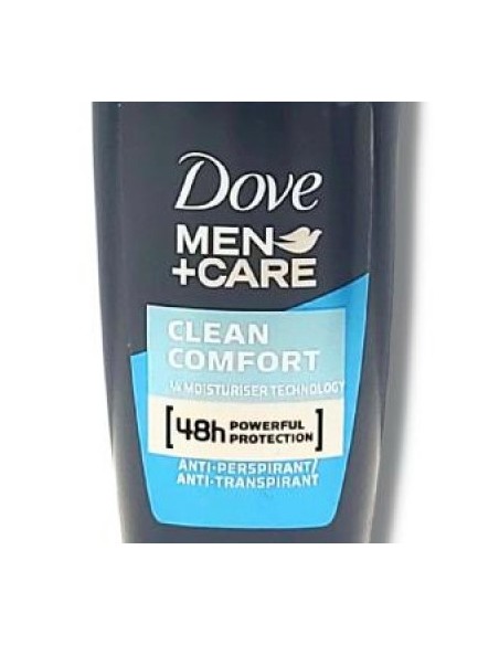 dove deodorante roll-on 50ml - for men - clean comfort - 48h no alcool: tuttocasashop.it: igiene e cura della persona