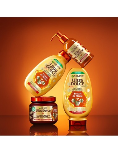 ultra dolce maschera per capelli - 340ml - tesori di miele - capelli deboli: tuttocasashop.it: igiene e cura della persona