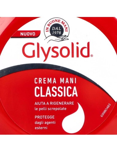 glysolid crema mani - vaso da 75ml - classica con glicerina mani screpolate: tuttocasashop.it: igiene e cura della persona
