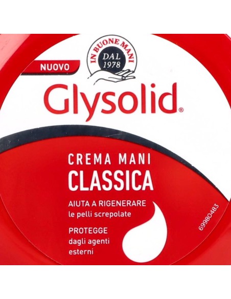 glysolid crema mani - vaso da 75ml - classica con glicerina mani screpolate: tuttocasashop.it: igiene e cura della persona