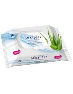 dealo 20 salviettine umidificate profumate multiuso - rinfrescanti aloe vera: tuttocasashop.it: igiene e cura della persona
