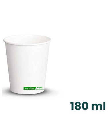 movida bicchieri in cartoncino - 180ml - 50 pezzi - bianco: tuttocasashop.it: carta & monouso