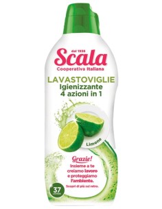 scala detersivo gel per lavastoviglie - 37 lavaggi 750ml - limone: tuttocasashop.it: pulizia e cura della casa