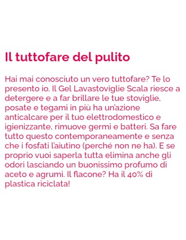 scala detersivo gel per lavastoviglie - 37 lavaggi 750ml - limone: tuttocasashop.it: pulizia e cura della casa