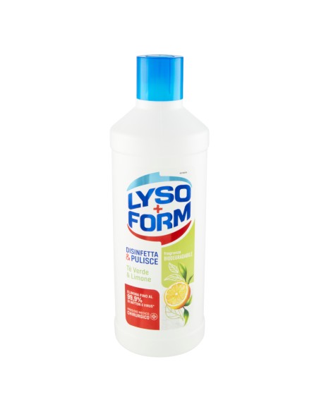 lysoform casa detergente disinfettante - 1100ml - te' verde e limone: tuttocasashop.it: pulizia e cura della casa