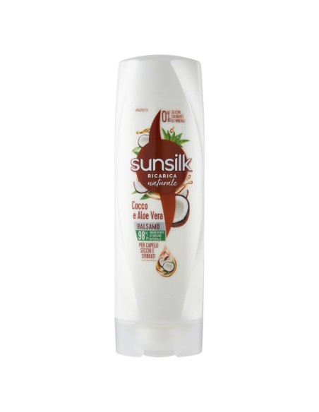 sunsilk balsamo 200ml cocco e aloe vera - per capelli secchi e sfibrati: tuttocasashop.it: igiene e cura della persona
