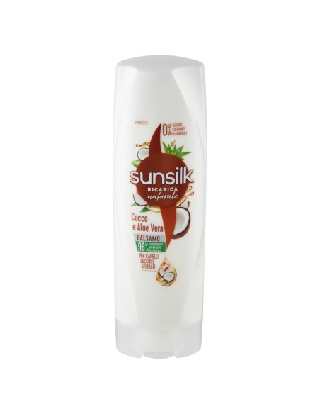 sunsilk balsamo 200ml cocco e aloe vera - per capelli secchi e sfibrati: tuttocasashop.it: igiene e cura della persona