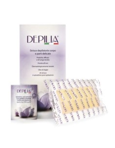 depilia 20 strisce delipatori corpo e parti delicate + 4 salviette post epil: tuttocasashop.it: igiene e cura della persona