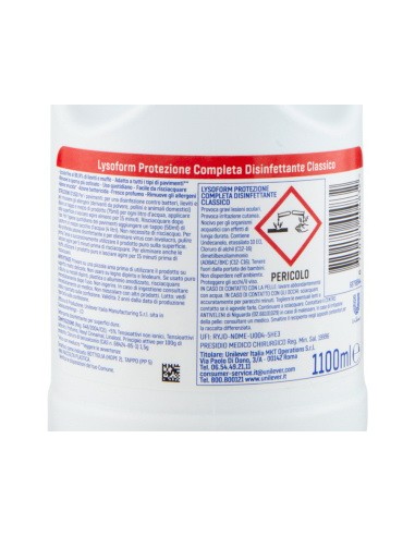 lysoform casa detergente disinfettante - 1100ml - classico: tuttocasashop.it: pulizia e cura della casa