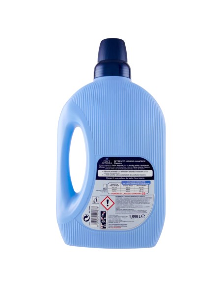 felce azzurra detersivo lavatrice liquido - 32 lavaggi - 1595ml - classico: tuttocasashop.it: prodotti per bucato e tessuti