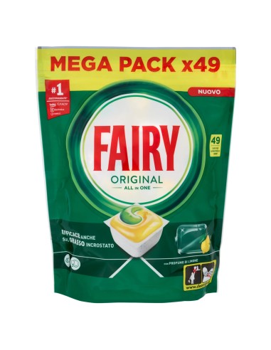 fairy all in one detersivo per lavastoviglie - 49 capsule - lemon: tuttocasashop.it: pulizia e cura della casa