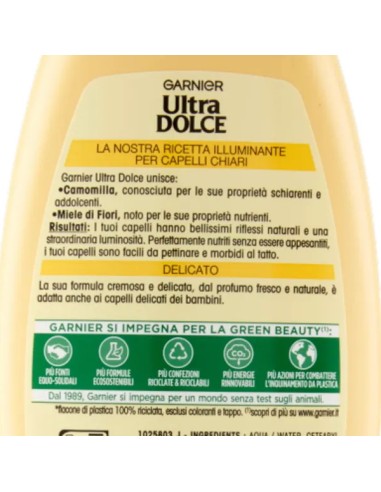 ultra dolce balsamo 200ml - camomilla illuminante e miele di fiori: tuttocasashop.it: igiene e cura della persona