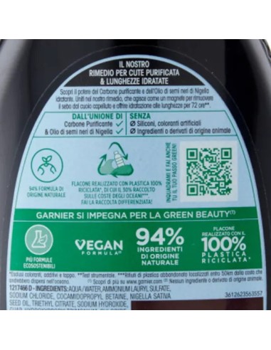 ultra dolce shampoo 250ml - carbone magnetico - cute grassa lunghezze secche: tuttocasashop.it: igiene e cura della persona