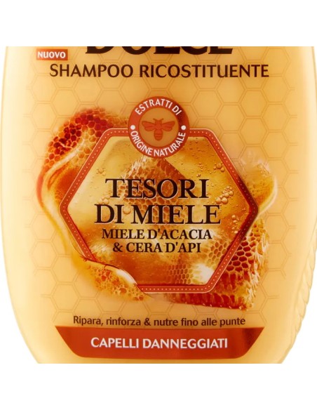 ultra dolce shampoo 250ml - tesori di miele - per capelli danneggiati: tuttocasashop.it: igiene e cura della persona