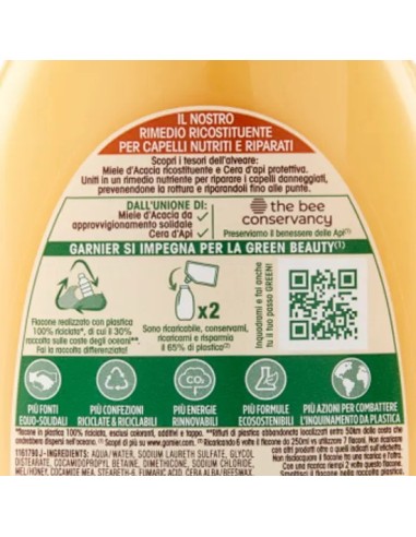 ultra dolce shampoo 250ml - tesori di miele - per capelli danneggiati: tuttocasashop.it: igiene e cura della persona