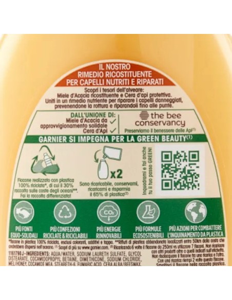 ultra dolce shampoo 250ml - tesori di miele - per capelli danneggiati: tuttocasashop.it: igiene e cura della persona