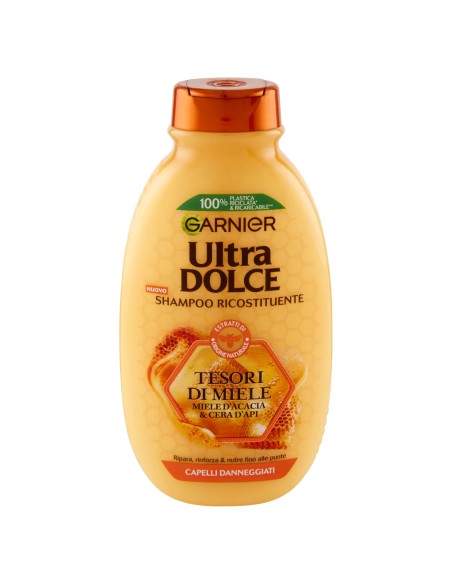 ultra dolce shampoo 250ml - tesori di miele - per capelli danneggiati: tuttocasashop.it: igiene e cura della persona