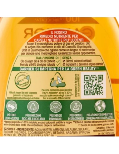 ultra dolce shampoo 250ml - gli oli meravigliosi argan & camelia - secchi: tuttocasashop.it: igiene e cura della persona