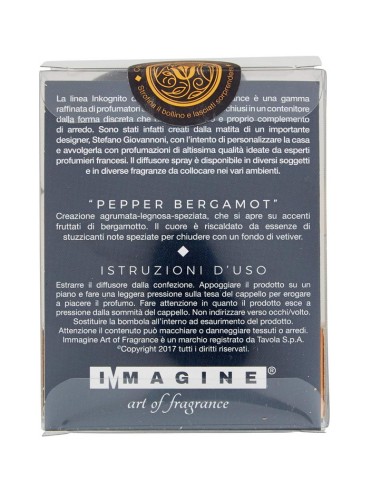 inkognito deodorante per ambienti spray 10ml - pepper bergamot: tuttocasashop.it: pulizia e cura della casa