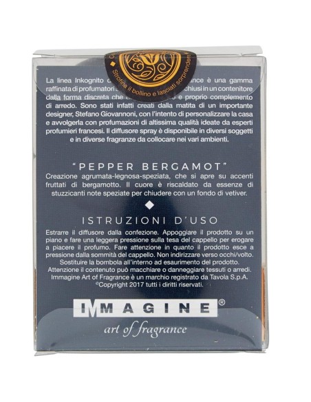 inkognito deodorante per ambienti spray 10ml - pepper bergamot: tuttocasashop.it: pulizia e cura della casa