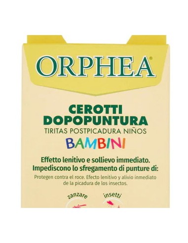 orphea 30 cerotti dopopuntura bambini - azione prolungata sollievo immediato: tuttocasashop.it: igiene e cura della persona