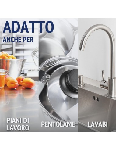 quasar acciaio detergente spray - 680ml - con erogatore: tuttocasashop.it: pulizia e cura della casa