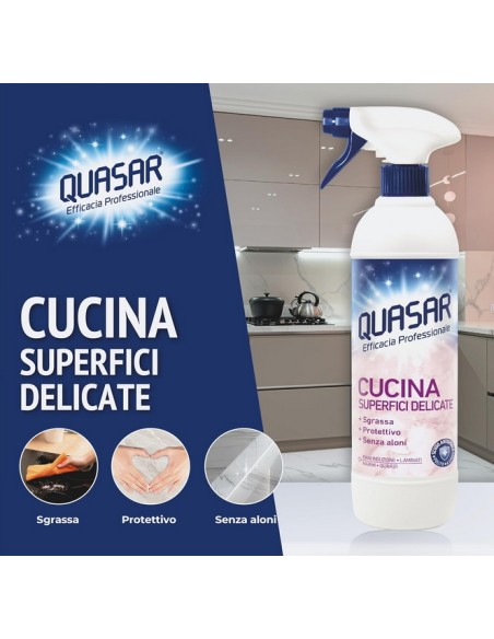 quasar detergente cucina spray - 680ml - con erogatore: tuttocasashop.it: pulizia e cura della casa