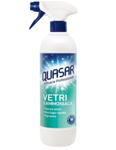 quasar vetri detergente spray - 680ml erogatore - con ammoniaca: tuttocasashop.it: pulizia e cura della casa