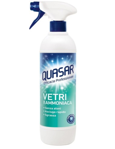 quasar vetri detergente spray - 680ml erogatore - con ammoniaca: tuttocasashop.it: pulizia e cura della casa