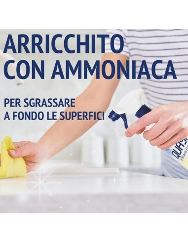 quasar vetri detergente spray - 680ml erogatore - con ammoniaca: tuttocasashop.it: pulizia e cura della casa