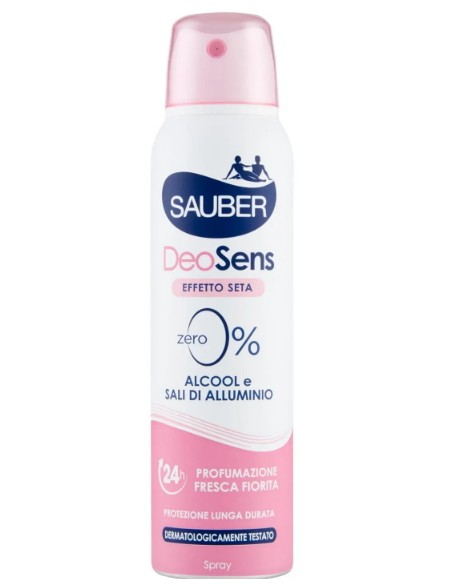 sauber deodorante spray 150ml deo sens - no alcool - senza sali di alluminio: tuttocasashop.it: igiene e cura della persona