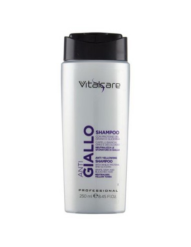 vitalcare shampoo antigiallo 250ml - con proteine del grano e glicerina: tuttocasashop.it: igiene e cura della persona