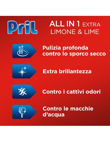 pril classico detersivo per lavastoviglie in pastiglie - 76 tabs: tuttocasashop.it: pulizia e cura della casa