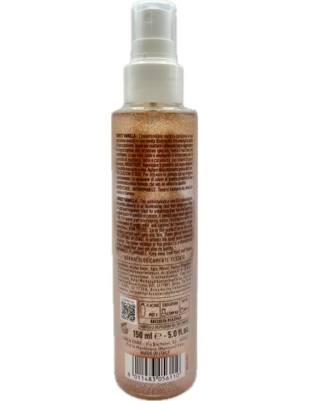 giardino dei sensi acqua corpo profumata illuminante 150ml - sweet vanilla: tuttocasashop.it: igiene e cura della persona
