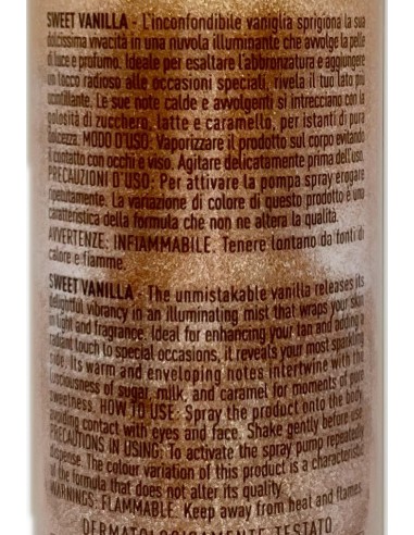 giardino dei sensi acqua corpo profumata illuminante 150ml - sweet vanilla: tuttocasashop.it: igiene e cura della persona
