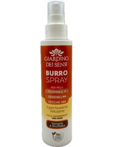 giardino dei sensi burro corpo spray - 150ml - vaniglia e orchidea: tuttocasashop.it: igiene e cura della persona