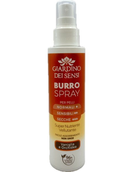 giardino dei sensi burro corpo spray - 150ml - vaniglia e orchidea: tuttocasashop.it: igiene e cura della persona