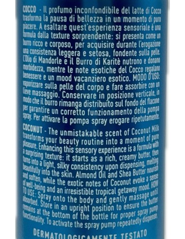 giardino dei sensi burro corpo spray - 150ml - cocco: tuttocasashop.it: igiene e cura della persona