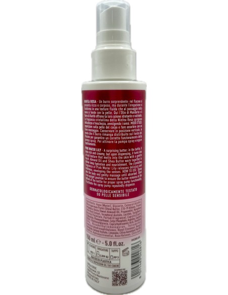 giardino dei sensi burro corpo spray - 150ml - ninfea rosa: tuttocasashop.it: igiene e cura della persona