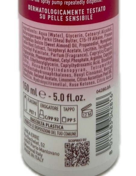 giardino dei sensi burro corpo spray - 150ml - ninfea rosa: tuttocasashop.it: igiene e cura della persona