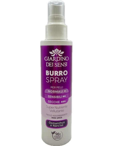 giardino dei sensi burro corpo spray - 150ml - osmanthus e narciso: tuttocasashop.it: igiene e cura della persona