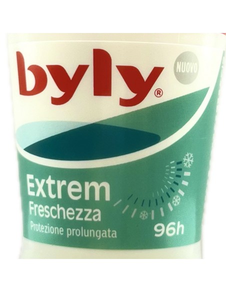 byly deodorante roll-on 50ml - 96h - extreme freschezza: tuttocasashop.it: igiene e cura della persona