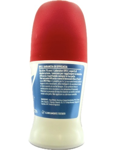 byly deodorante roll-on 50ml - 72h - for men: tuttocasashop.it: igiene e cura della persona
