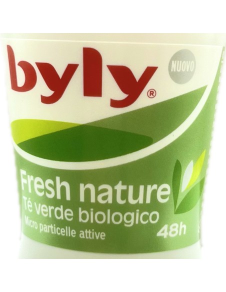byly deodorante roll-on 50ml - 48h - fresh nature - te' verde: tuttocasashop.it: igiene e cura della persona