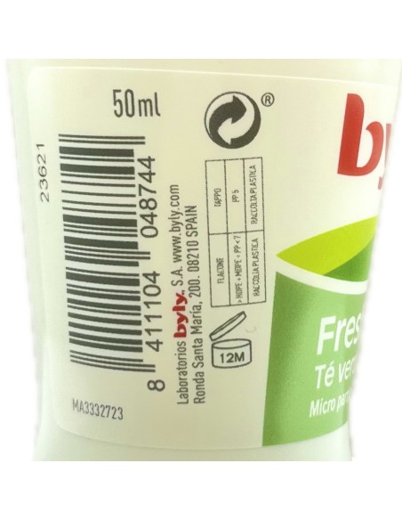 byly deodorante roll-on 50ml - 48h - fresh nature - te' verde: tuttocasashop.it: igiene e cura della persona