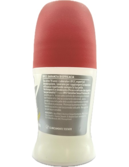 byly deodorante roll-on 50ml - 48h - sensitive: tuttocasashop.it: igiene e cura della persona