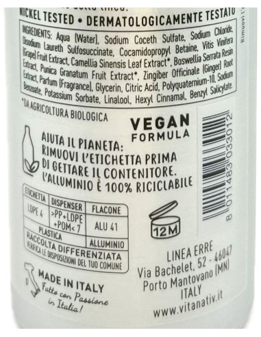 vitanativ professional shampoo 300ml - uso frequente: tuttocasashop.it: igiene e cura della persona