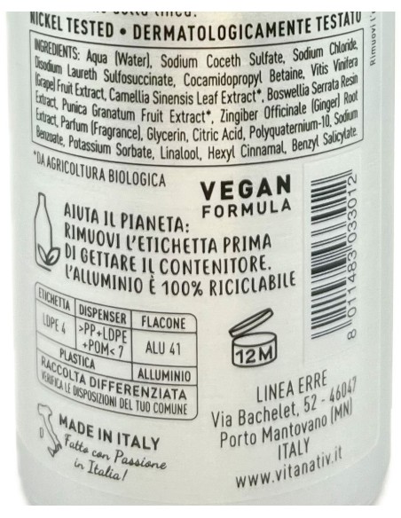 vitanativ professional shampoo 300ml - uso frequente: tuttocasashop.it: igiene e cura della persona